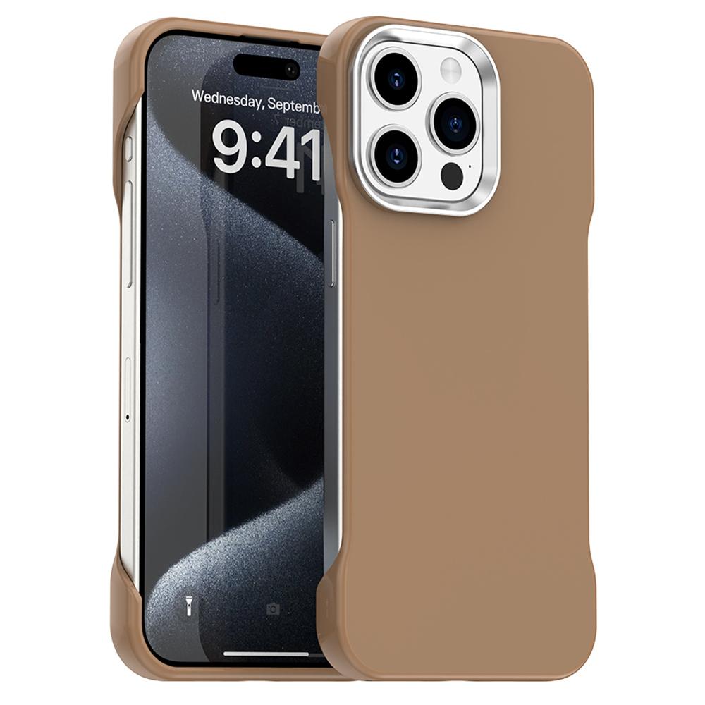 For iPhone 15 Pro Magnetic Case Frameless Ultra Thin TPU+PET Phone Cover Reinforced Corners