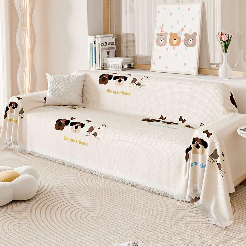 Universal Non-Slip Dustproof Waffle Sofa Cover - All-Season Luxury 180*90cm