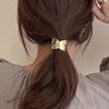 1Pcs Hair Bands Thick Elastic Hair Rope Ties,Metallic Hair Ring Headwear Gold Ponytail Hair Holder Accessories Jewelry for Women