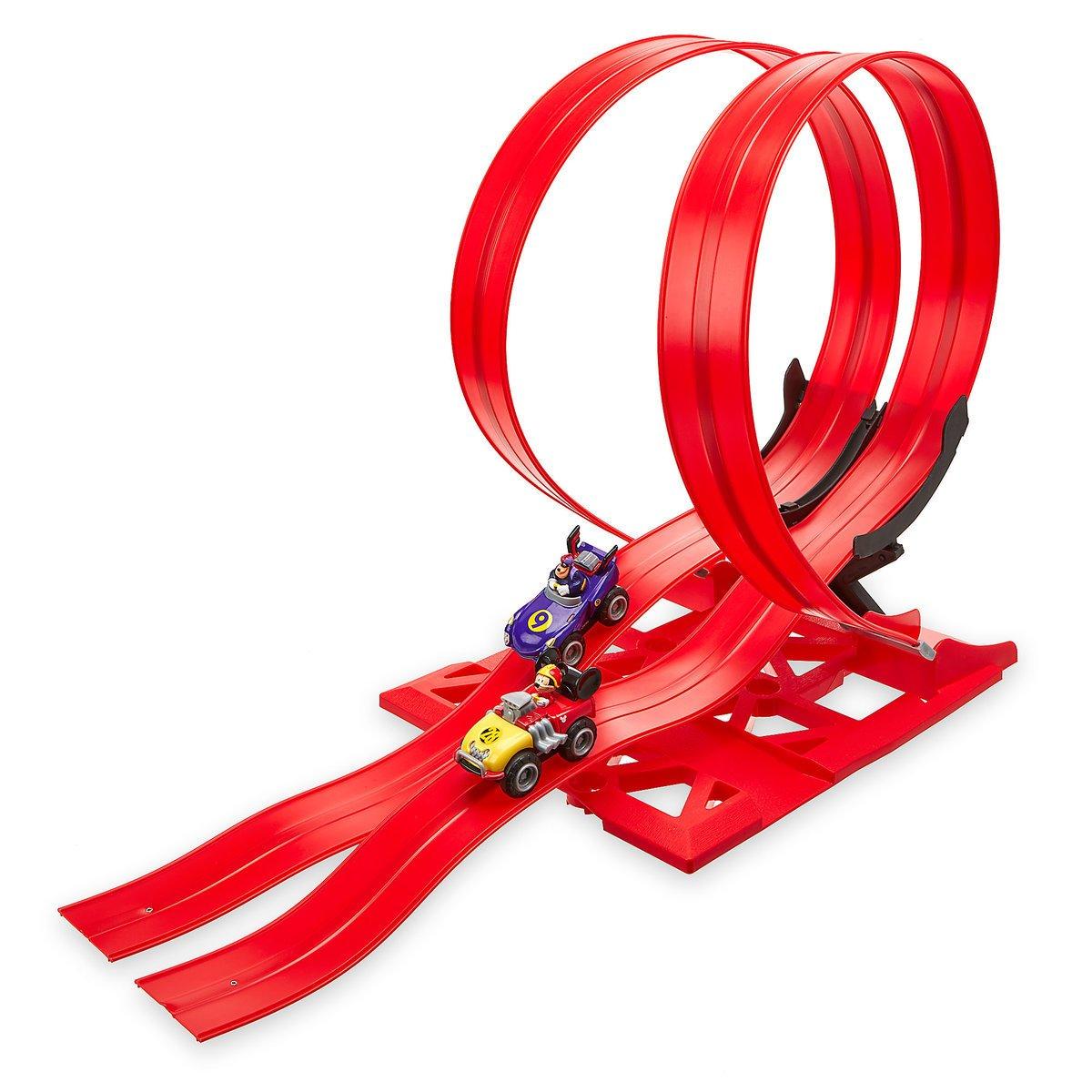 

Mickey Mouse and the Roadster Racers Miniature Car & Magnet Track Set [Used] Disney Course Car