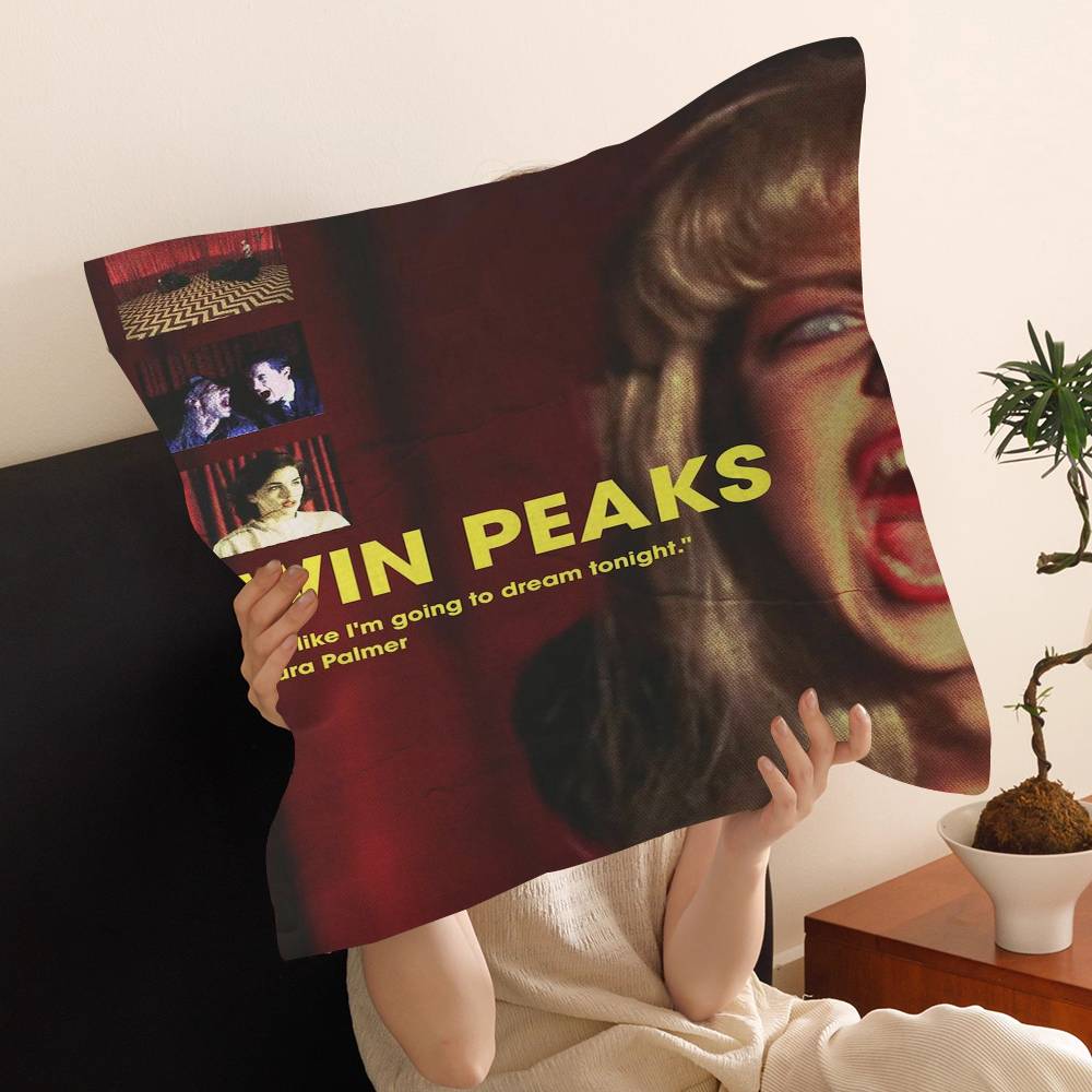Twin Peaks Tv Series Shows Anime Lucky Dragon Pillow Cover Sofa Cushion Cover Home Room Decoration Children Gift