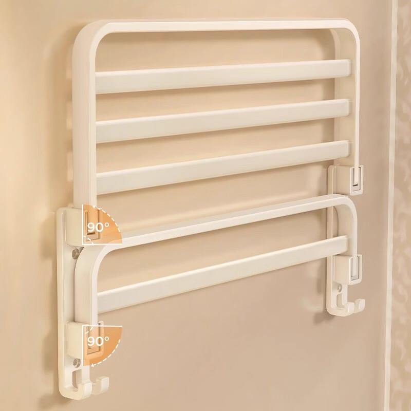 No-Drill Space Aluminum Bathroom Shelf