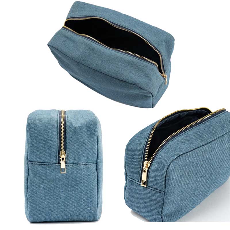 4Size Denim Cosmetic Bag Travel storage Bag Toiletry Pouch Men and Women Storage Beauty Box Outdoor Wash Party Gift Organizer