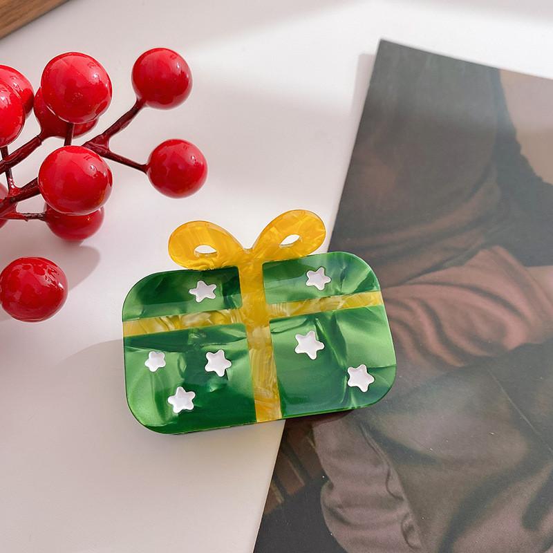 

Charming Holiday Hair Accessories Featuring Colorful Christmas Bells And Trees Yellow Gift