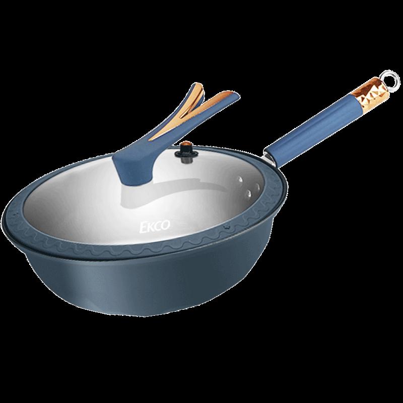 

EKCO 32cm Refined Iron Non-Stick Micro-Pressure Wok