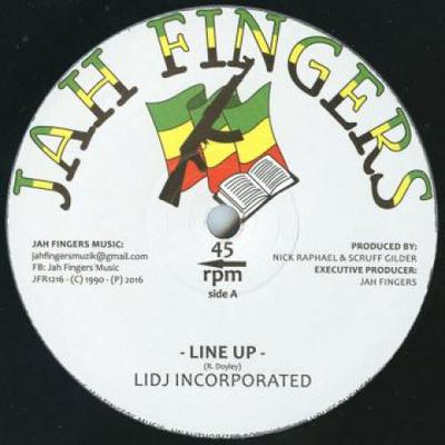 12inch Record LIDJ INCORPORATED - Line Up / Dub Up; Line Dub Up JFR1216 Jah Fingers 1990 UK Reggae, Ska & Dub