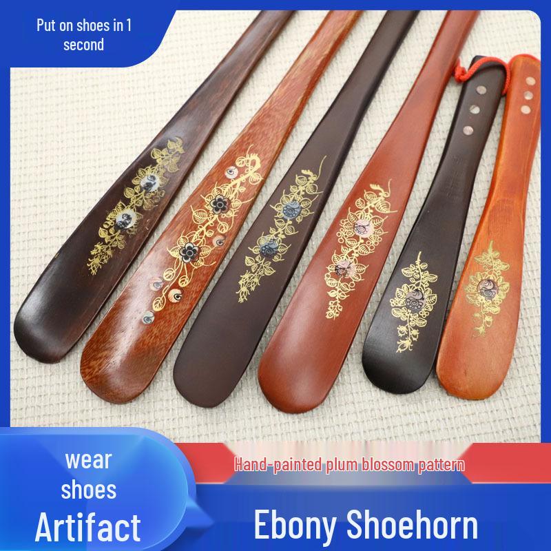 Long Handle Rosewood Shoehorn - Ideal for Pregnant Women