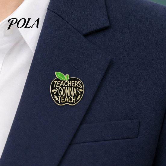 Brooch Pin, Enamel Teacher-Themed Fruit Shape Lapel Pin, Lightweight Outfit Badge for Teachers Day Graduation