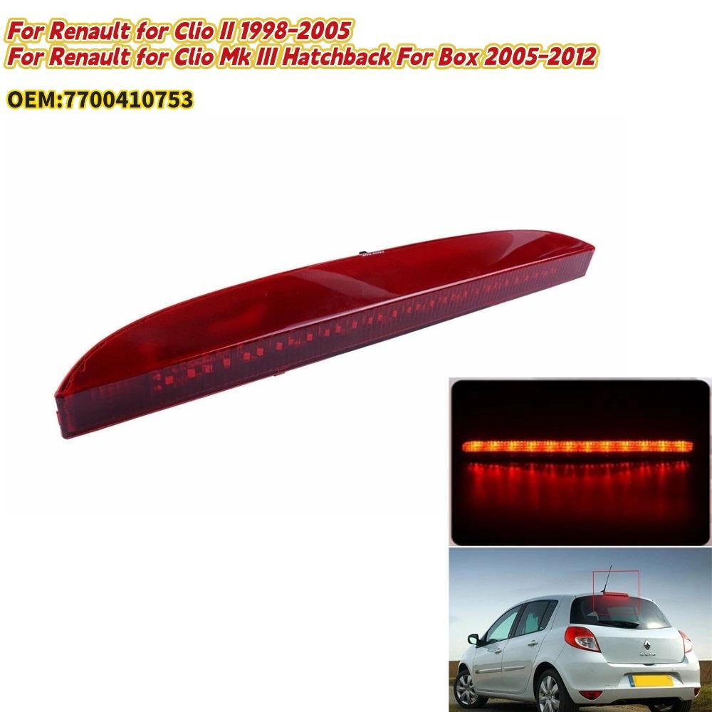 

Red Lens Third Brake Light Stop Light For Renault For Clio II 1998-2005 For Renault For Clio Mk III Hatchback Box 2005-2012 China Mainland
