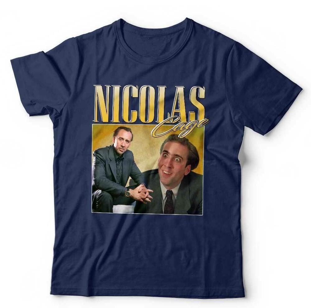 Nicolas Cage T-Shirt Wertschätzung Unisex Hommage Throwback Junggesellenabschied Junggesellinnenabschied Lustig