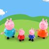 AjieQaQ Peppa Pig 14-Piece Figurine Set, Plastic Multicolor Collectible Display & Thematic Play Toys for Kids Ages 3+