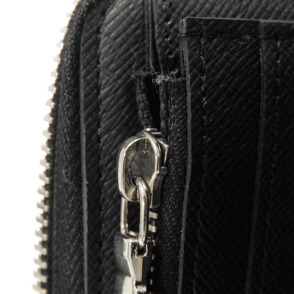 Used 12564 Zippy Wallet Vertical N63095 7940 New Zip Around RFID Current Model Damier Graphite Noir Men's from Japan