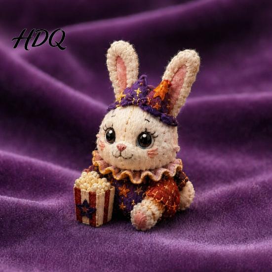 Fabric Sewing Kit Halloween Friends Patchwork Kit Animal DIY Make 4 Beginner