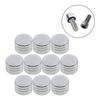 10 Stück Motorrad Zündkerzenkappe Stecker Schraube Motorzylinderkopf Bolzenabdeckung Chrom für Motorräder mit 7/16" ( 11,5 mm)