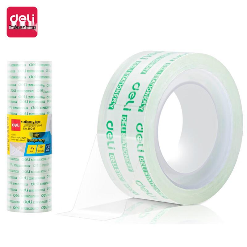 Deli Transparent Colorful Small Roll Stationery Tape
