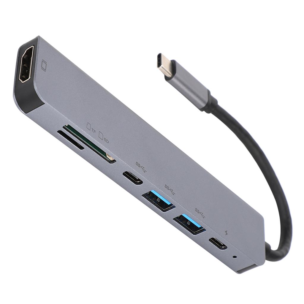 7In1 Hub TypeC To HDMI +PD Multifunction Adapter Fast Charge Converter