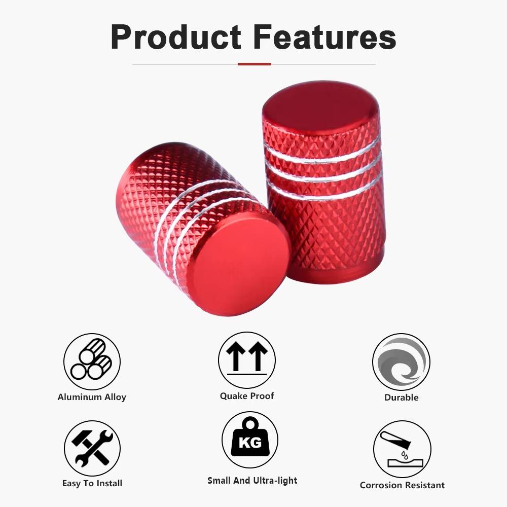 Aluminum Car Tire Valve Stem Caps For Hyundai I40 Logo Auto Wheel Air Valve Waterproof Dustproof Tyre Decoration Covers 4Pcs Tire Chucks 1