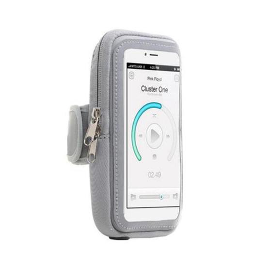 

Running Arm Bag High Capacity Double Zippers Earphone Jack Touch Screen Double-layer Storage Mobile Phone Fasten Tape Outdoor Men And XL