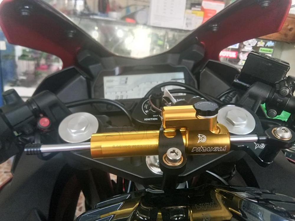 Universal Titanium Motorcycle Handlebar Damper: Anti-Wobble Stabilizer & Shock Absorber
