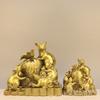 Five Rats Bring Wealth Brass Zodiac Figurine Office Desktop Lucky Charm Feng Shui Home Living Room Decoration Craft