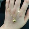 Stainless Steel Love Heart Necklace For Women New Trendy Lip Chain Simple Luxury Love Pendant Necklace Jewelry Gift