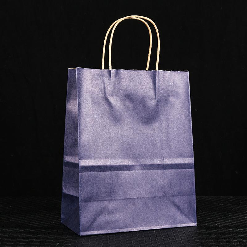 10/25pcs gift kraft paper bags holiday shopping DIY multifunctional recyclable paper bags with handles can be wholesale