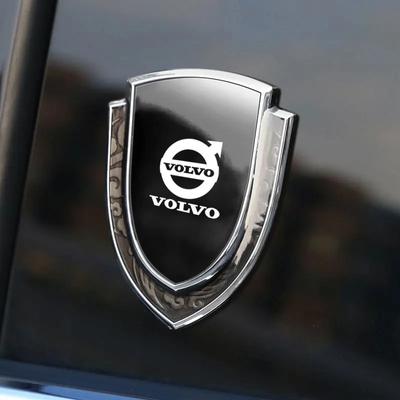 Automobilio metalinio skydo emblema, automobilio šoninio sparno, kėbulo bagažinės emblemos ženklelio logotipo lipdukas, skirtas „XC60 XC90 V40 V60 V50 S60“ automobilių aksesuarams