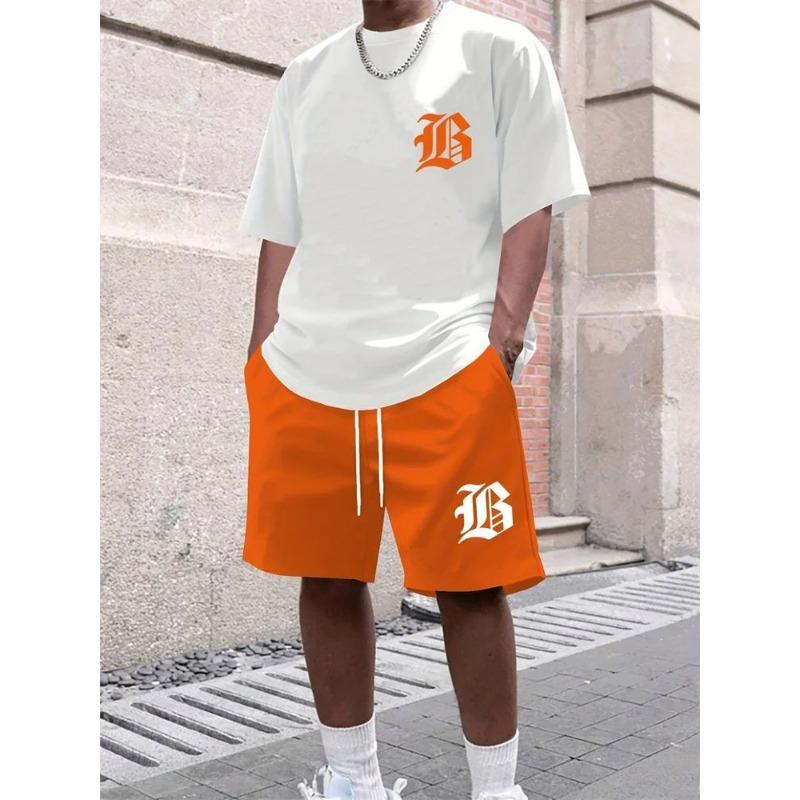 2025 Summer New Men's Casual Set 3D printed sportswear summer streetwear outdoor shorts set
