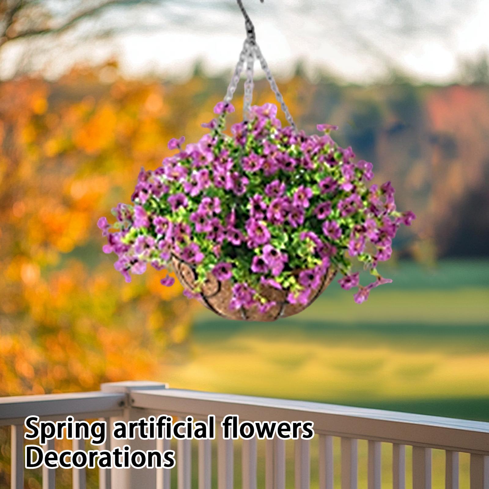 Имитация Цветочной Корзины Украшение Цветочная Корзина Весна Имитация Цветка Украшение One Size