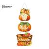 Durable Waterproof Wood Sign Thanksgiving Pendant, Wooden Fall Decoration, Pumpkin And Fruit Basket Porch Entrance Autumn Decor Printed, for