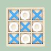 Wooden Tic-Tac-Toe Nine-Grid XO Game: Educational Toy for Children