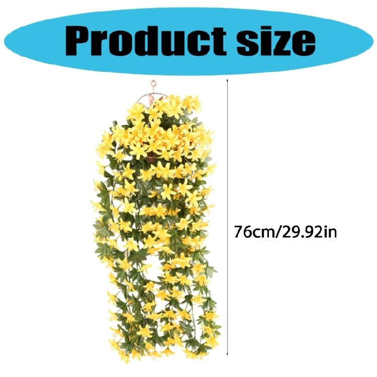 Artificial Hanging Flower 90cm for Wedding Home Wall Garden Yard Porch Patio Realistic Hanging Vine Plant Drooping Plant