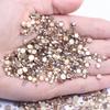 Champagne Round Glass Flatback Rhinestones for Nail Art & Phone Decorations