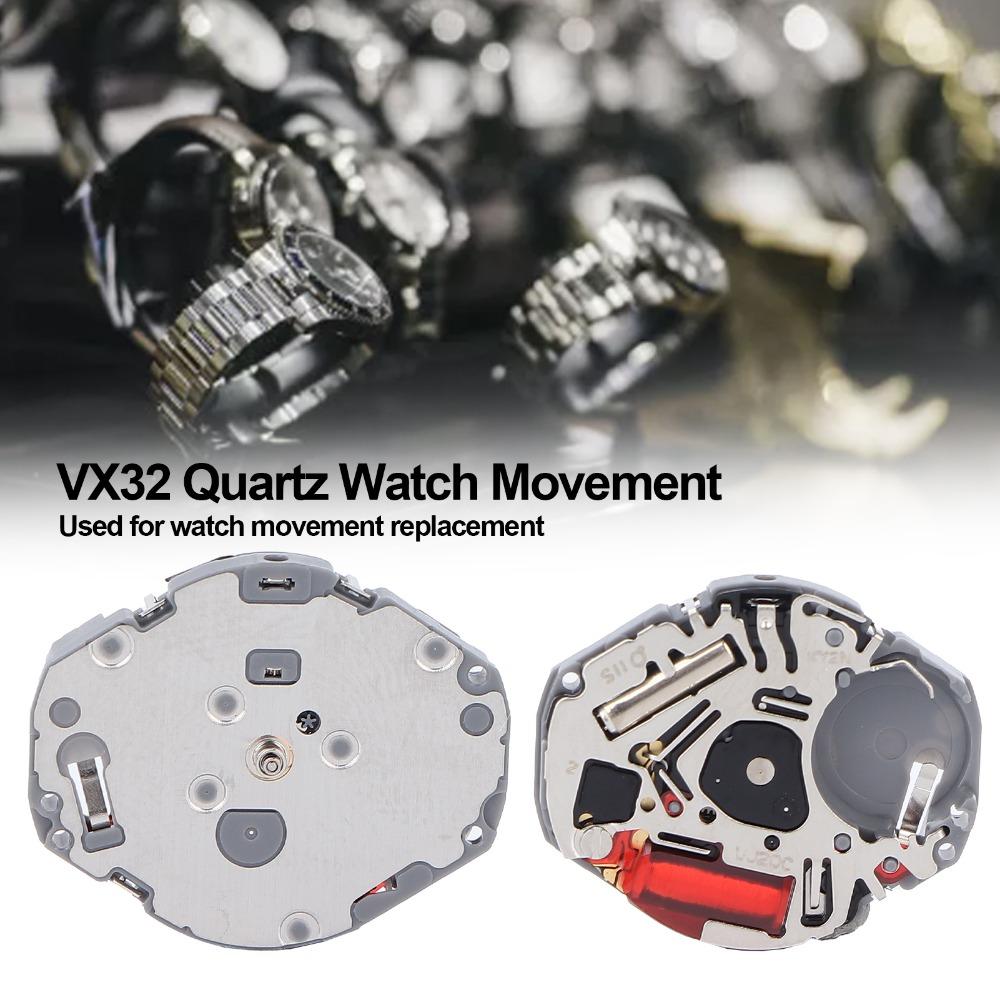 Silver Watch Movement Replacement for For VJ20 Movement Watch Repair Service