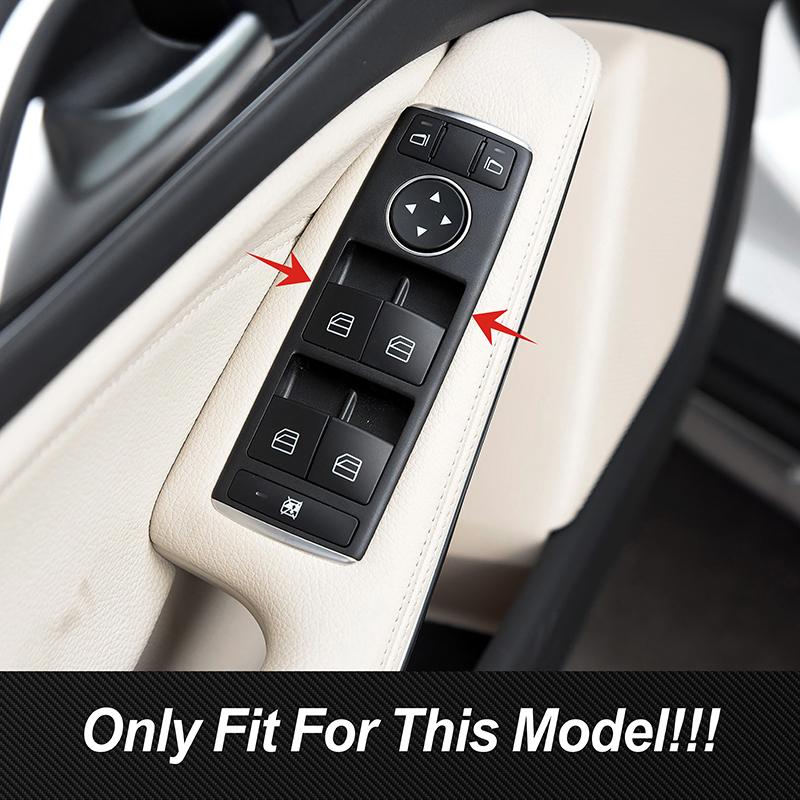Car Window Glass Lifting Button Panel Frame Stainless Steel Sticker For Mercedes Benz A B C E G CLA CLS GLE GLA GLK ML GL Class