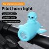 Small Cartoon Kids Bicycle Bell Light Bike Airplane Night Riding Multiple colors Children's Horn Light