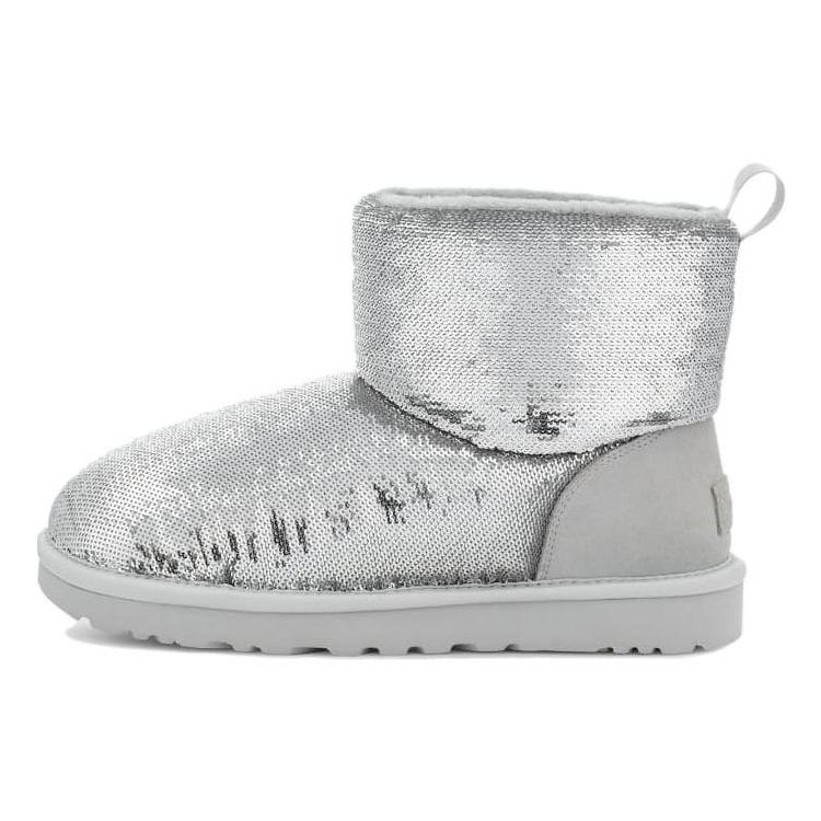 

New UGG Classic Mini Boot Mirror Ball Silver Women s 1151291-SLVR 38