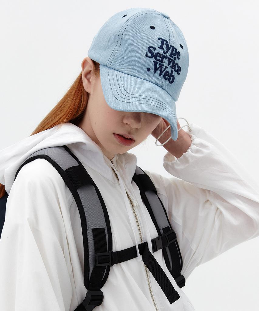 Taibseobiseu Typeservice Web Stitch Cap [Light Denim]