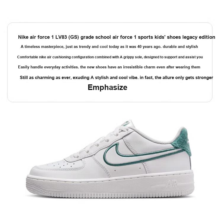Nike Air Force 1 LV8 3 GS Resort & Sport Kids Sneakers White Summit-White Bicoastal FZ2008-100
