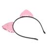 Reversible Sequin Cat Ears Headband Shiny Cat Ear Hair Hoops Women S Kitty Hair AccessoriesPink