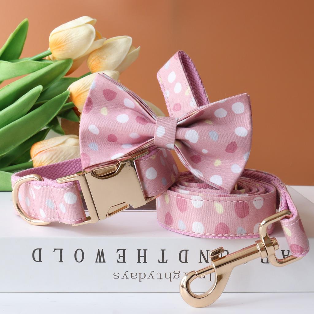 Personalized Customized Dog Collar Set Soft Padded Free Engraving Name for Small Medium Large Dogs Adjustable 8 Colors Dog Leash