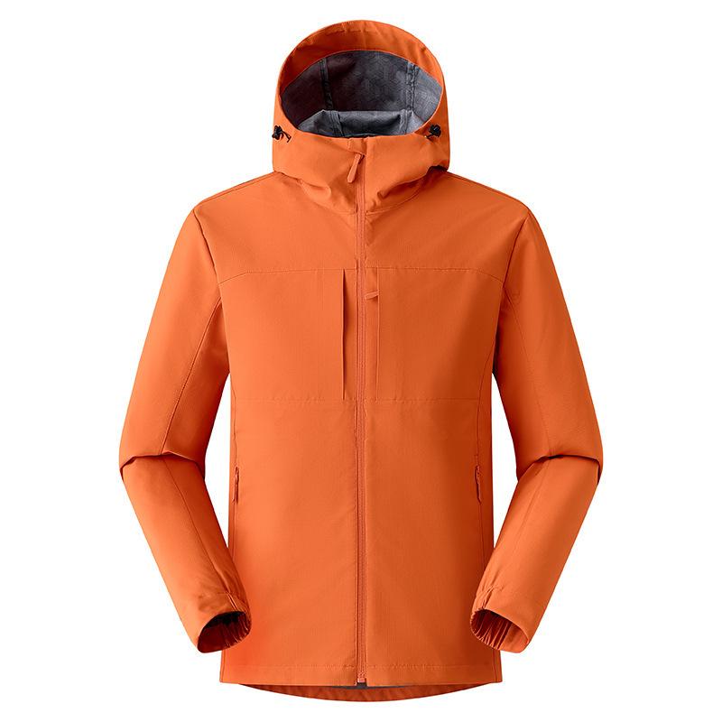 Men's Trendy Autumn Hooded Jacket: Windproof & Waterproof for Mountaineering & Casual Wear.