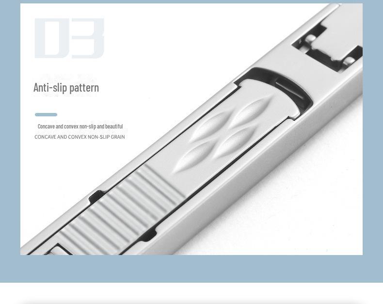 Dual-Head Foldable Stainless Steel Nail Clippers: Manicure Tool Combo