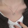 Cui Yan S925 Sterling Silver Horseshoe Necklace for Women - Simple, Fashionable, and Versatile Clavicle Chain