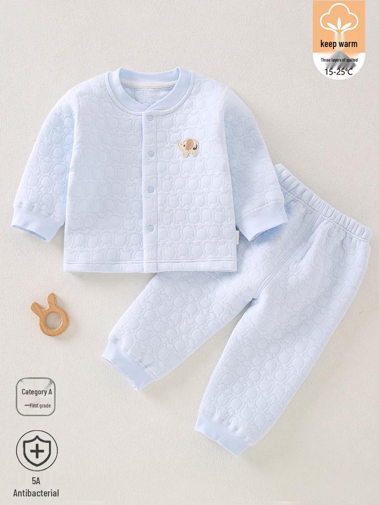 Infant Winter Cotton Underwear Set: Thick, Warm, Two-Piece for Boys & Girls