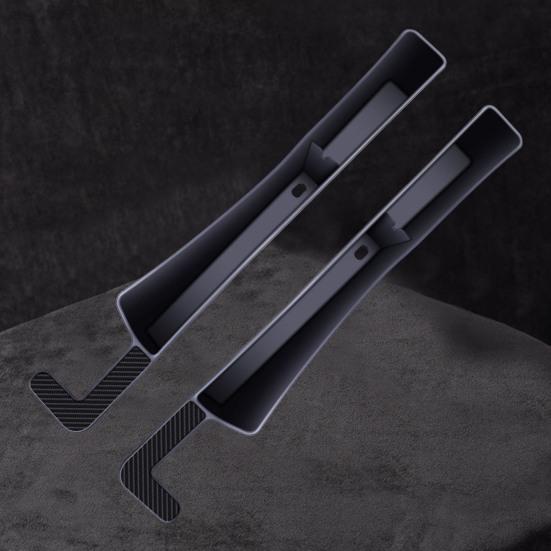 2Pcs Car Seat Gap Fillers Automotive Seat Organizer Large Capacity Easy Installation Universal Car Interior Seat Gap Storage Box