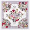 130cm Travel Scarf For Ladies Luxury Brand Silk Scarf  Ribbon Flower Square Scarf Women Neckerchief Twill Sunscreen Shawl
