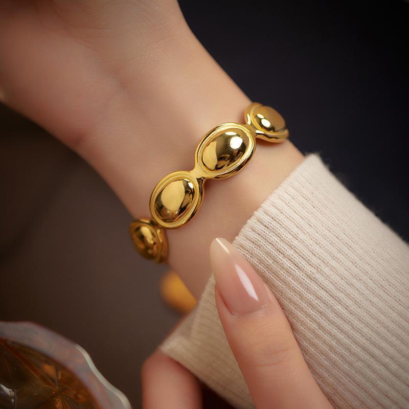 Banyan Tree S925 Silver Oval Bracelet - Women's Fashionable Statement Jewelry Gift