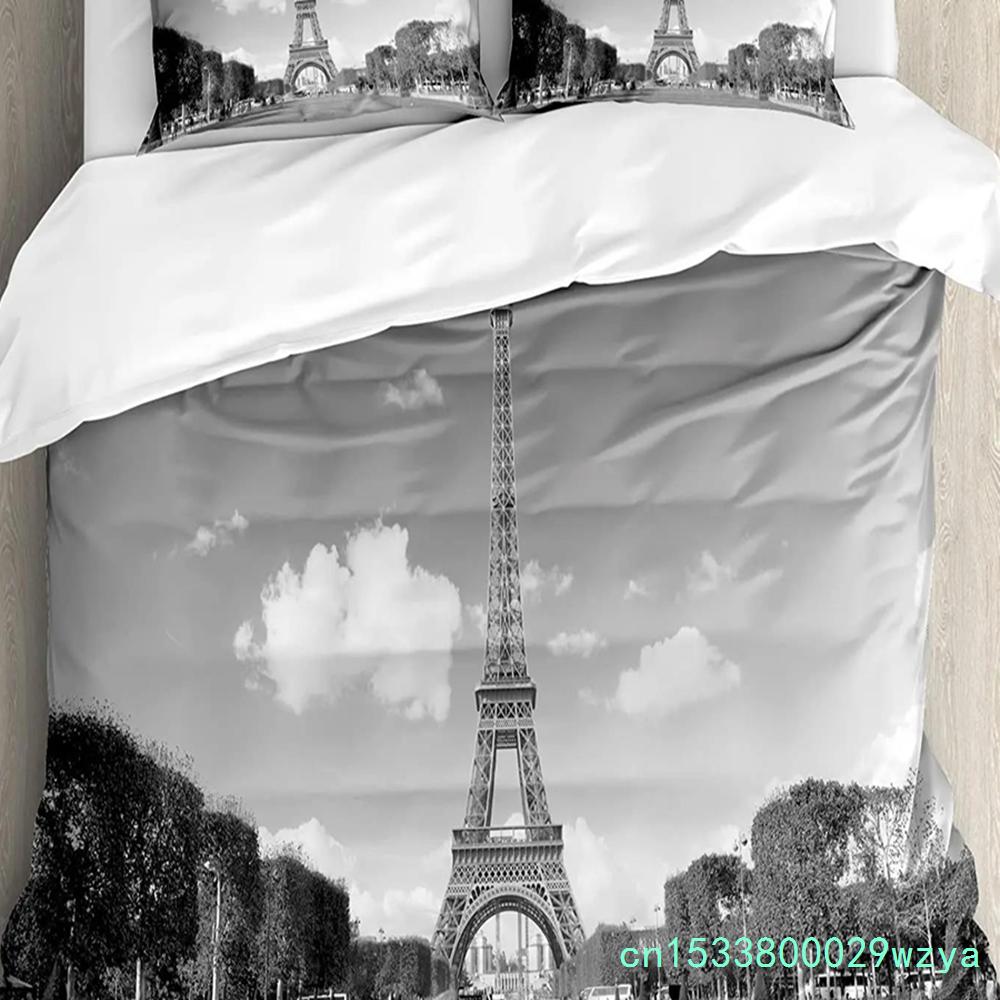 Urban 3pcs Bedding Set Manhattan Sunset Skyline New York City Duvet Cover Set Bed Set Quilt Cover Pillow Case Comforter Cover