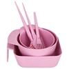 6Pcs Hairdressing Hair Dye Tools Set 4 Colors Mixing Bowl Brush Set  Home